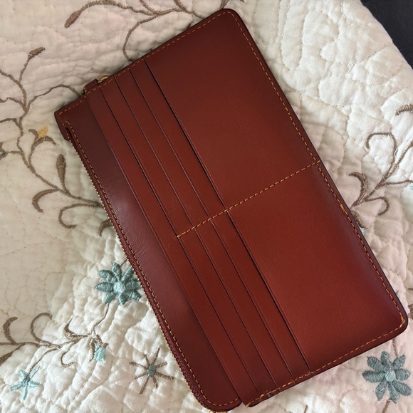 Coach Signature Wristlet in Brown - Picture 3 of 4